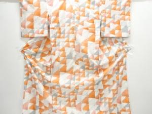 駒絽花模様小紋着物